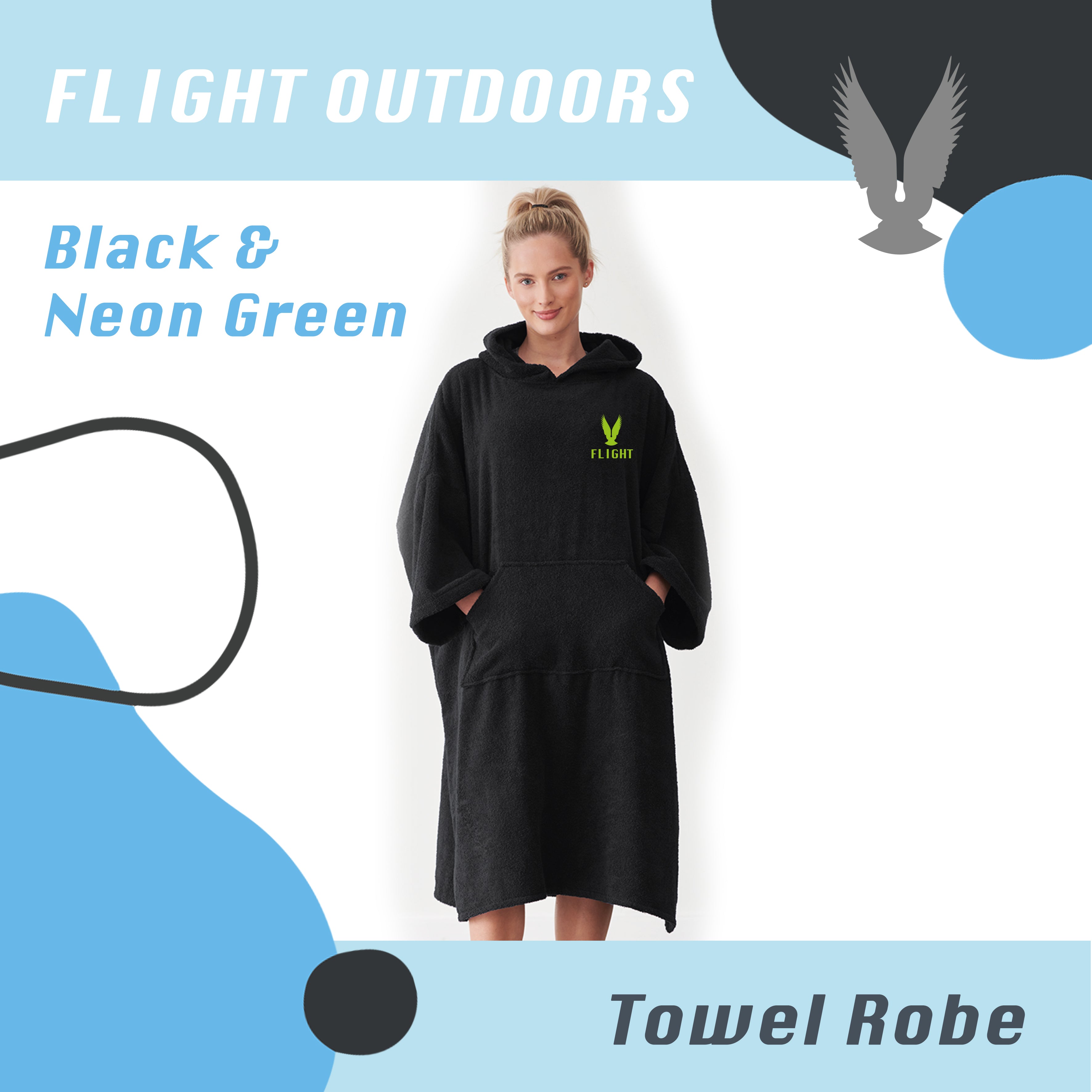 Flight Towelling Poncho