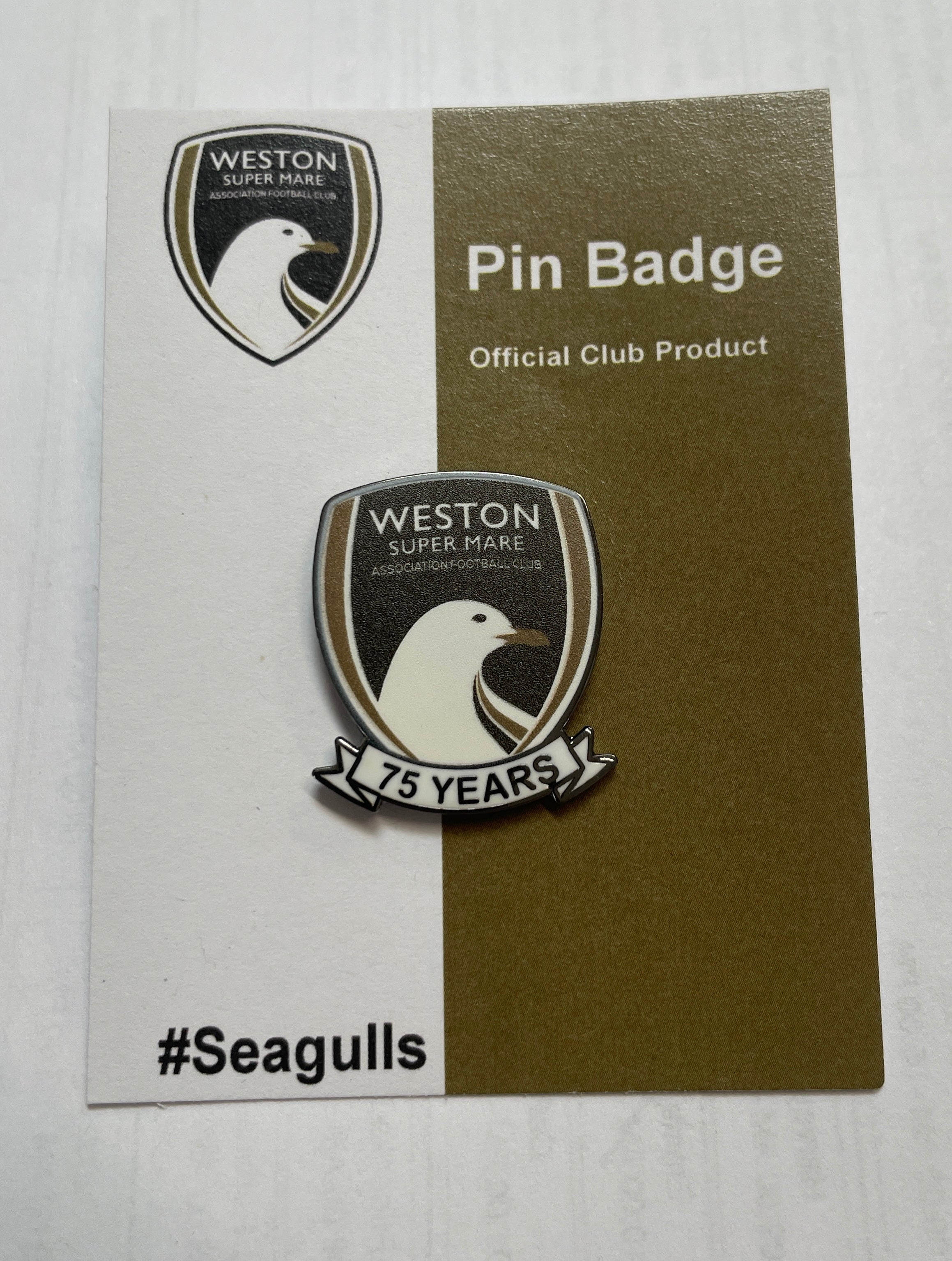 WsM AFC 75th Anniversary Crest Pin Badge