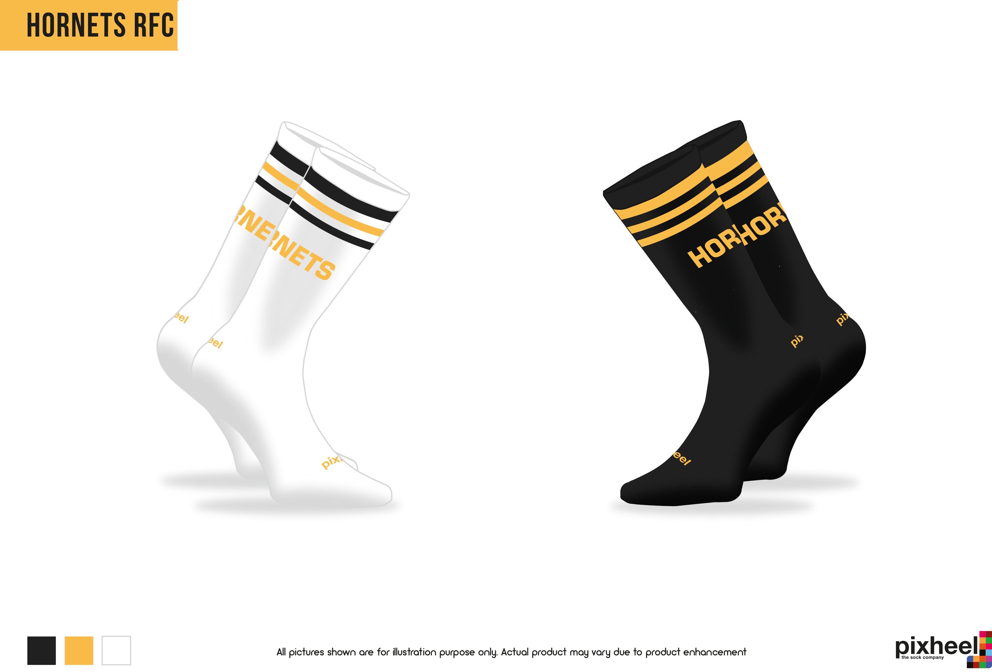 Hornets RFC Mid Cut Socks