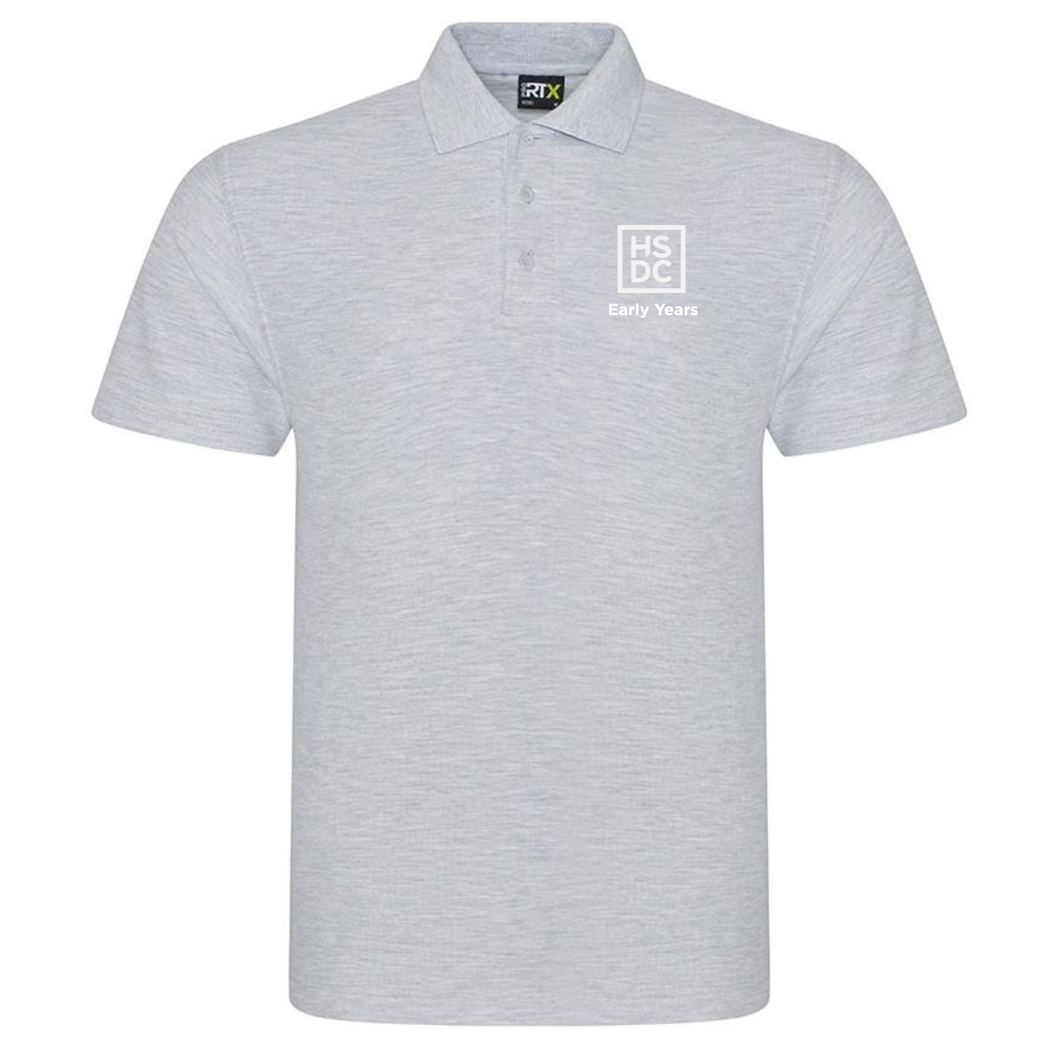 HSDC Early Years Unisex Polo Shirt - Heather Grey