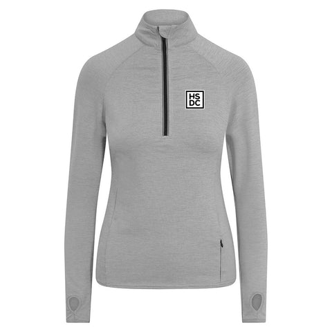 HSDC Staff Ladies 1/4 Zip Midlayer Silver/Grey