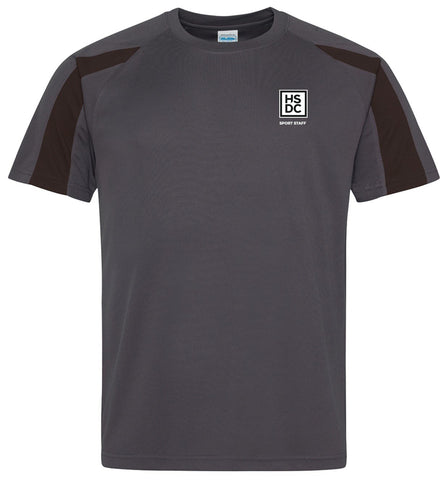 HSDC Staff Contrast T-Shirt Charcoal/Black